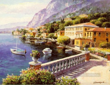 Aegean and Mediterranean Painting - mt037 impressionist scene Med